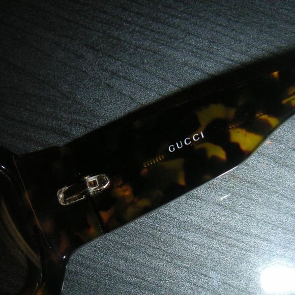 Auth Gucci Tortoise With Case Brown Shell Sunglasses main image 4
